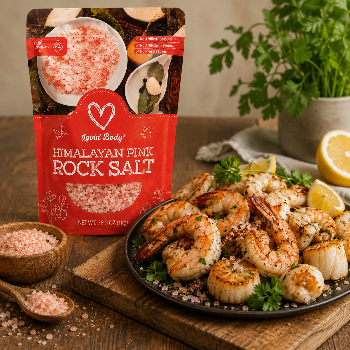 Lovin' Body Himalayan Pink Rock Salt – 1 kg