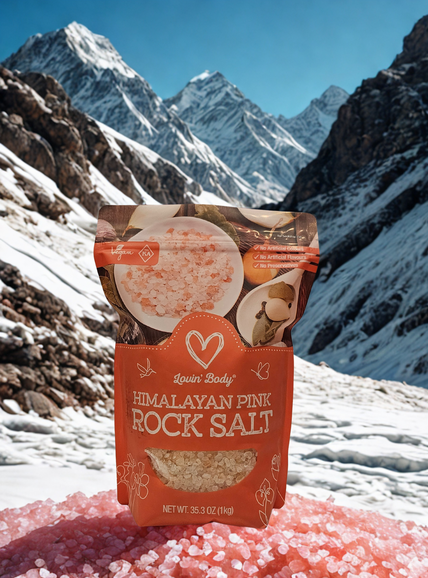 Lovin' Body Himalayan Pink Rock Salt 1 kg