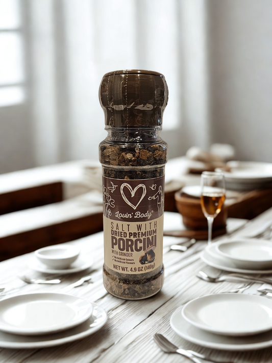 Lovin' Body Salt with Dried Premium Porcini with Grinder 140 gr