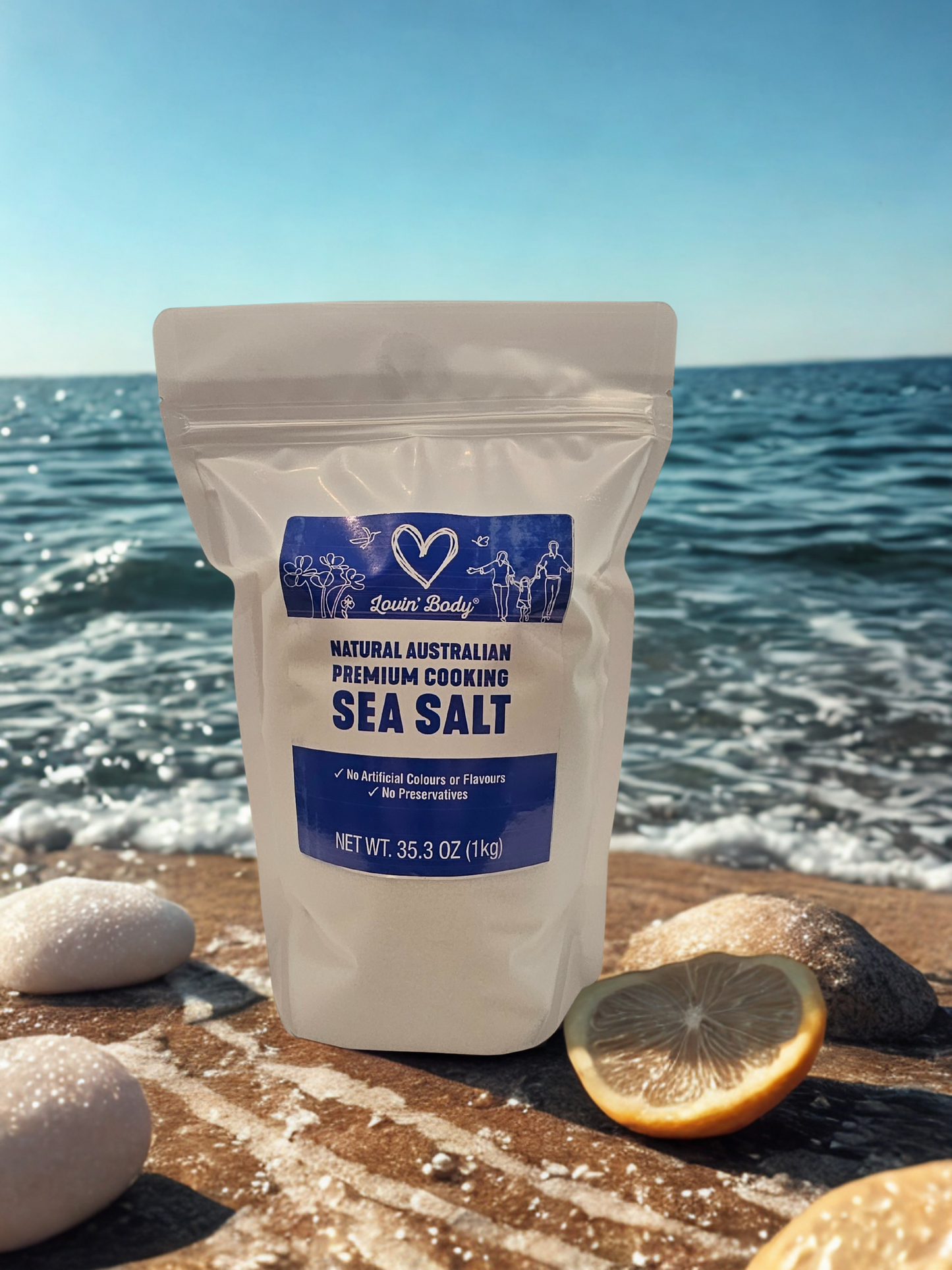 Lovin' Body Natural Australian Premium Cooking Sea Salt 1 Kg