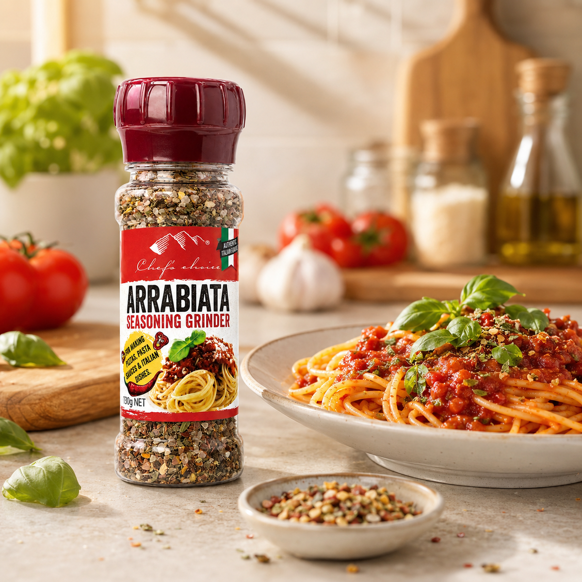 Chef's Choice Arrabiata Seasoning Grinder – 130 g