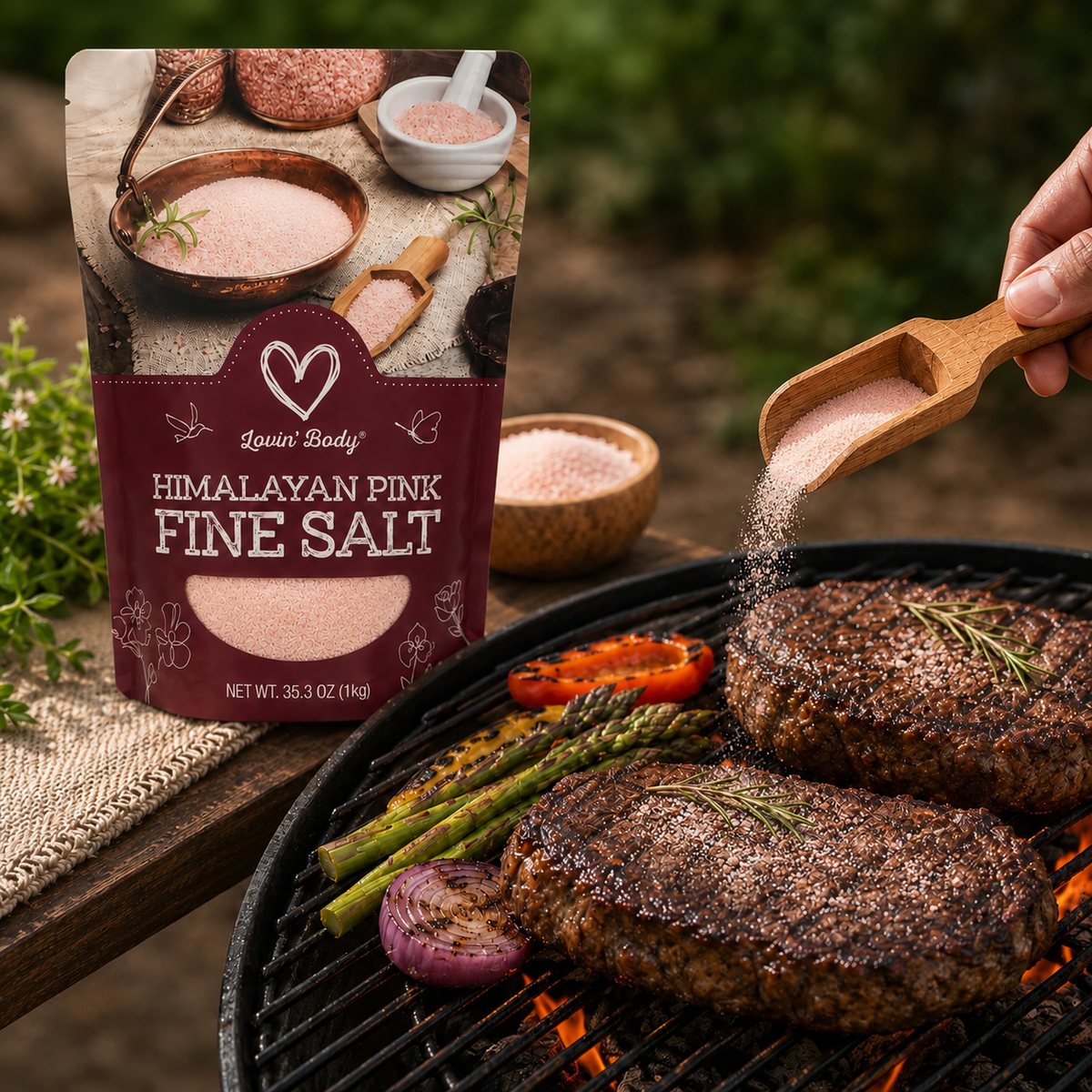 Lovin' Body Himalayan Pink Fine Salt – 1 kg