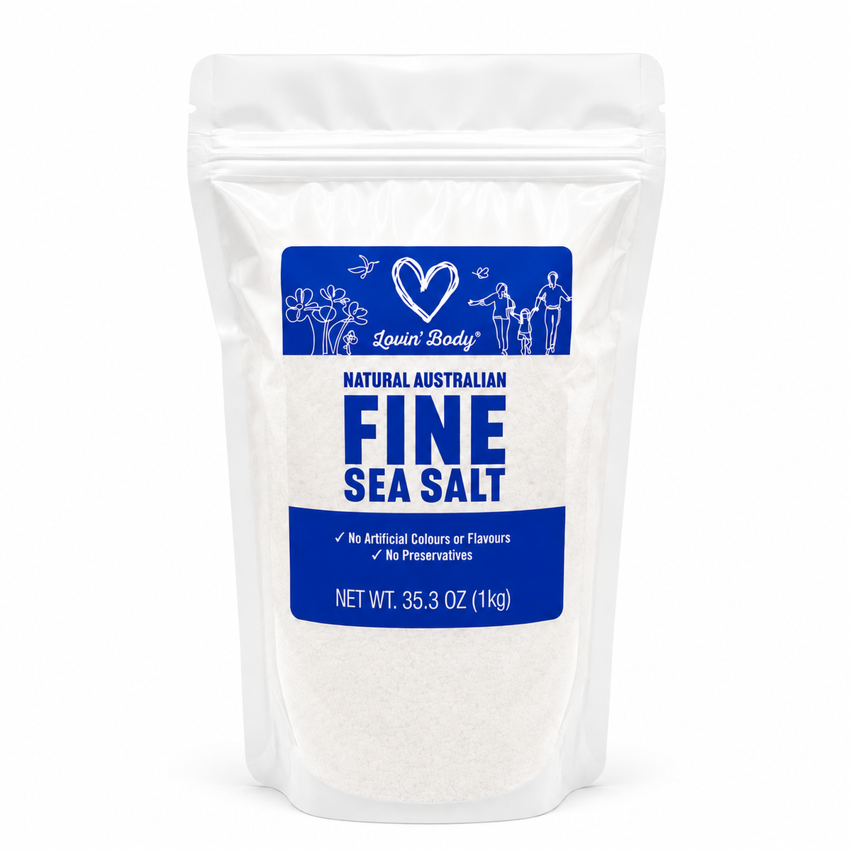 Lovin' Body Australian Fine Sea Salt – 1 kg
